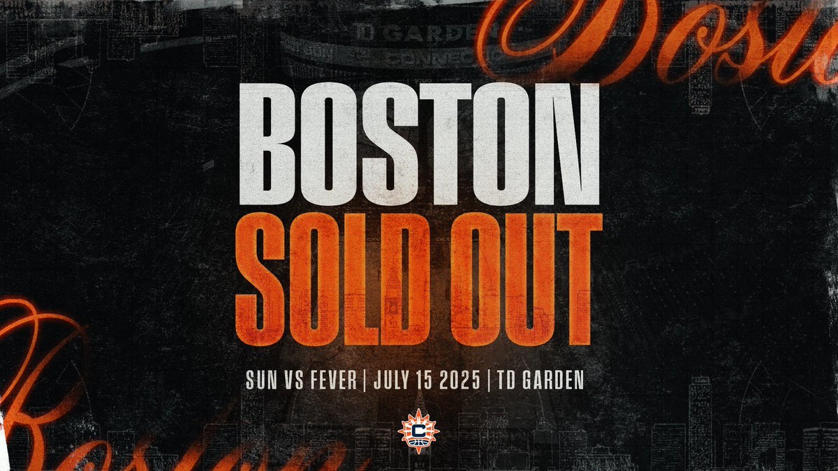 CTSunPR's tweet image. PRESS RELEASE: Connecticut Sun Sell Out TD Garden Second Year in a Row
Details: bit.ly/40jUMEk
