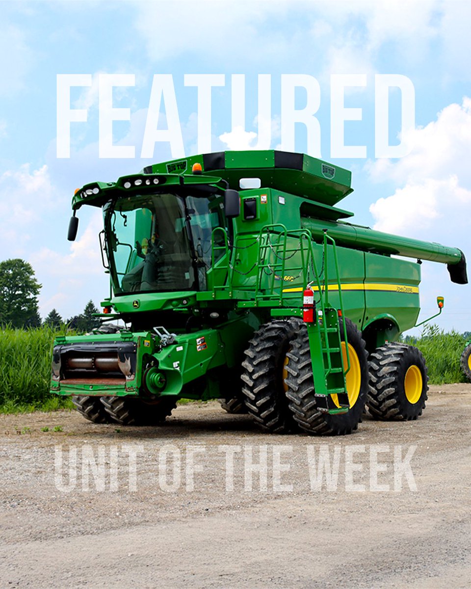 Featured Unit of the Week – John Deere S660 Combine
💰 $199,000 | ⏱ 2,698 engine hrs / 1,818 separator hrs
✅ Premium Cab &amp; GS3 CommandCenter
✅ AutoTrac Ready, Contour Master, PRWD, Chopper

Harvest-ready – contact Fulline today!

#JohnDeereS660 #FullineFeatured #HarvestReady