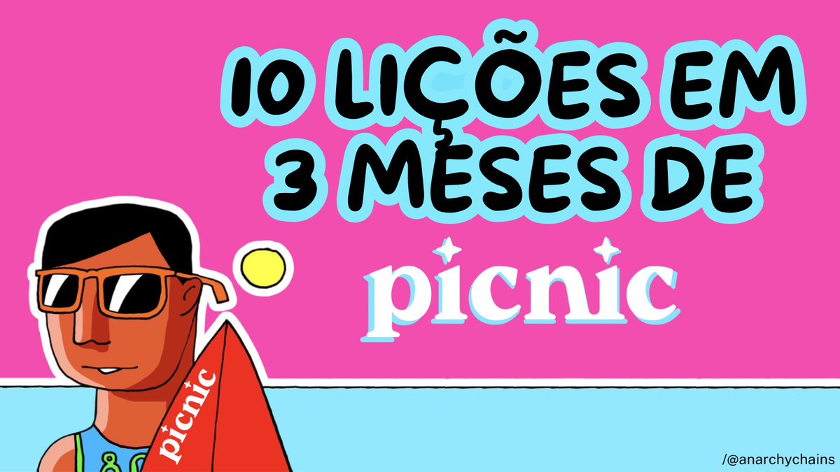 anarchychains's tweet photo. 🧵 10 lições em 3 meses de Picnic

Semana passada completei 3 meses de casa. Parece pouco, mas em startup cripto em crescimento real… o tempo voa.

E já colecionei boas lições.

Quer saber 10 coisas que aprendi e sobrevivi?
Puxa o fio! 👇🧶 https://t.co/e1l7FsxqlQ