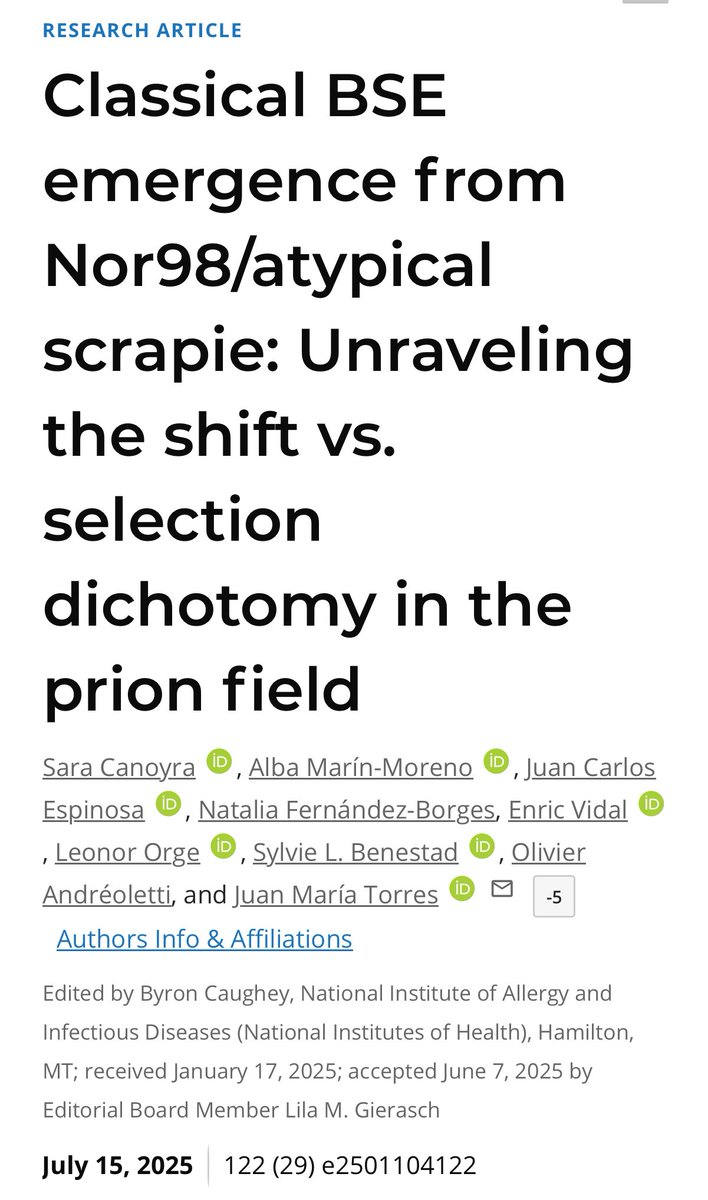 Proud to see a new paper out in <a href="/PNASNews/">PNASNews</a> from a collaboration with our colleagues from CISA <a href="/INIA_es/">INIA-CSIC</a> elucidating prion evolution mechanisms. 🐑🐄🧠