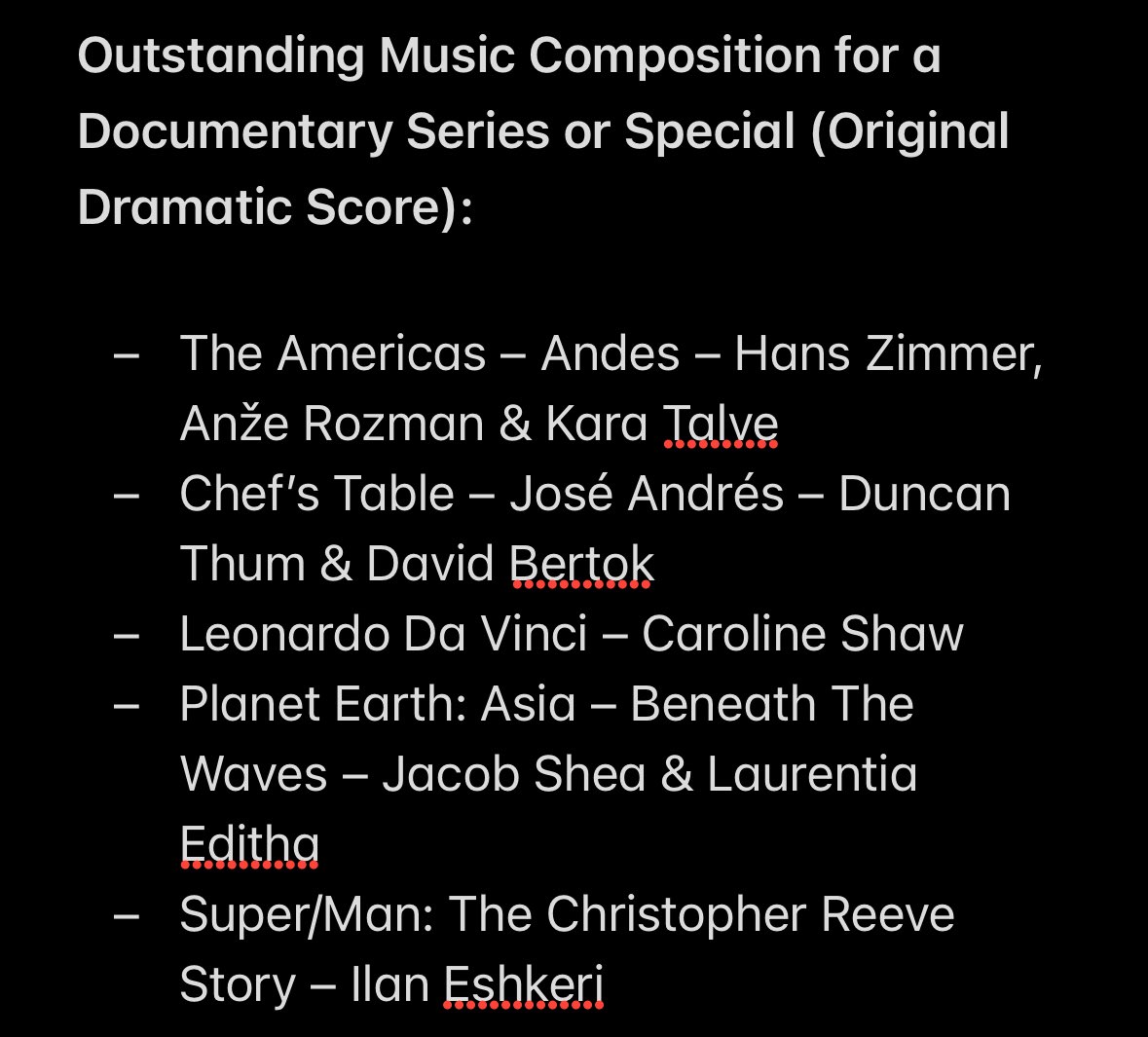 TheFilmScorer's tweet image. Congrats to all of the best score nominees at the Emmys!
Very cool having interviewed eleven nominees over the years, always a treat to see