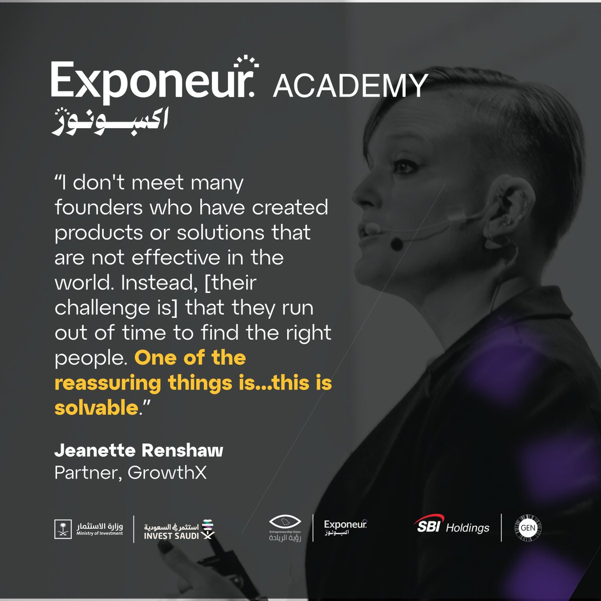 In our latest Exponeur Academy session with sales expert Jeanette Renshaw, founders learned how to turn sales into a superpower: finding the right customers, building repeatable processes, and closing with confidence. We’re excited to see these changemakers put it all into