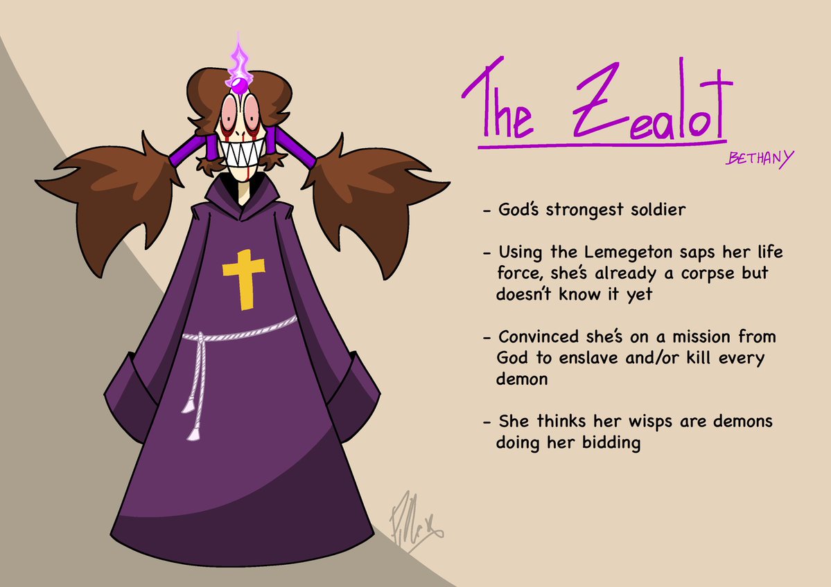 GniLLoPiLLo's tweet image. Tainted Bethany design I made for a roleplay with friends! The goal was for her to look like a Cartoon Network character