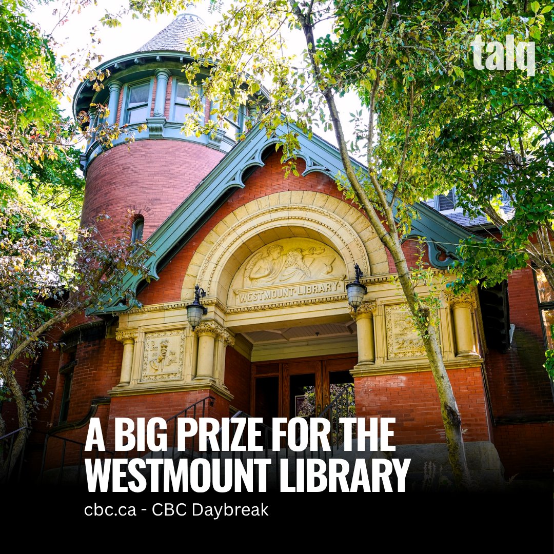 talq_quebec's tweet image. Westmount Municipal Library, the oldest in Quebec and only Canadian library to win the John Cotton Dana Award, highlighting its historic legacy, community engagement, and inclusive access to events and services.
*Read more 👉🏼 ow.ly/8fJW50WpZpa
#TALQ_Quebec #LanguageRights