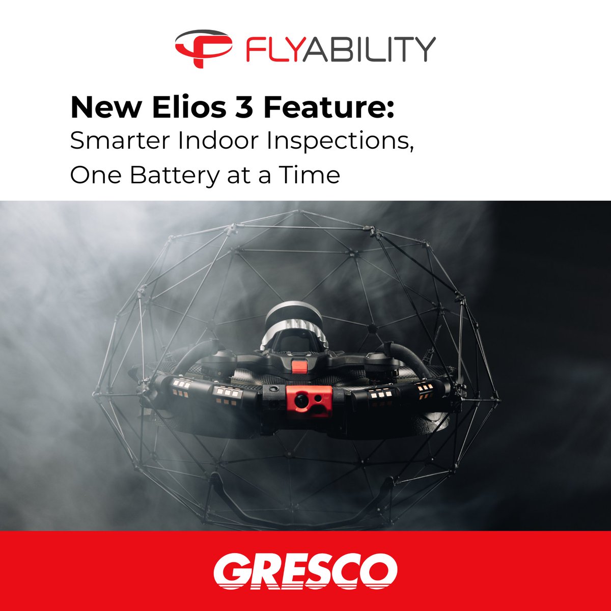 🔋 New #Flyability Elios 3 feature: Resume Inspection
Swap batteries mid-mission &amp; pick up exactly where you left off—no retracing needed.

✅ Save time
✅ Capture more data
✅ Fly smarter in confined spaces

Update now or explore: ow.ly/nTI550WpB9u

#Elios3 #DroneTech #UAS