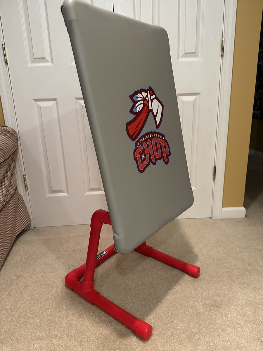 EasyCallKZone's tweet photo. Gray strike zone with a red base and a custom Tuscaloosa Chop decal #wiffleball #blitzball https://t.co/U4GMB8hHa9