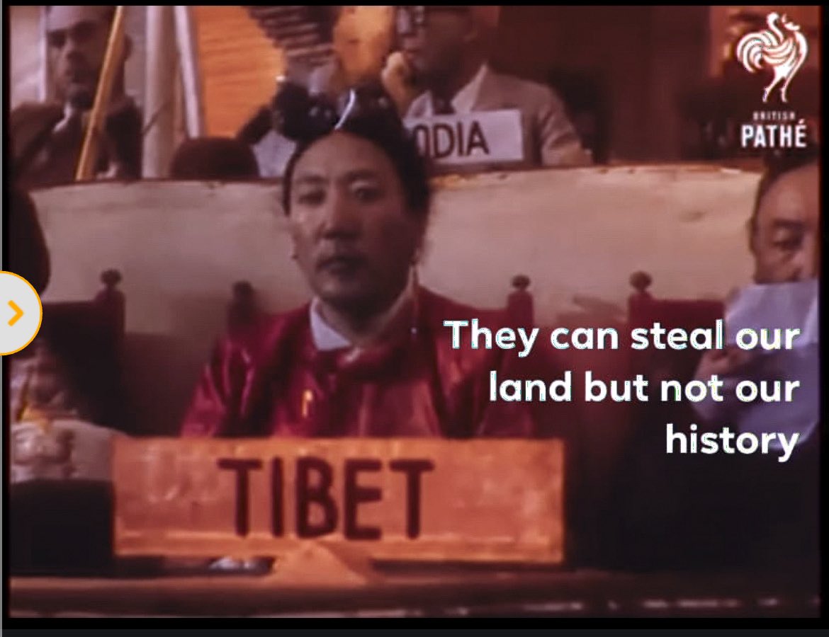 Tibet representing as an independent country at the Inter-Asian Conference held in New Delhi on March 23, 1947.