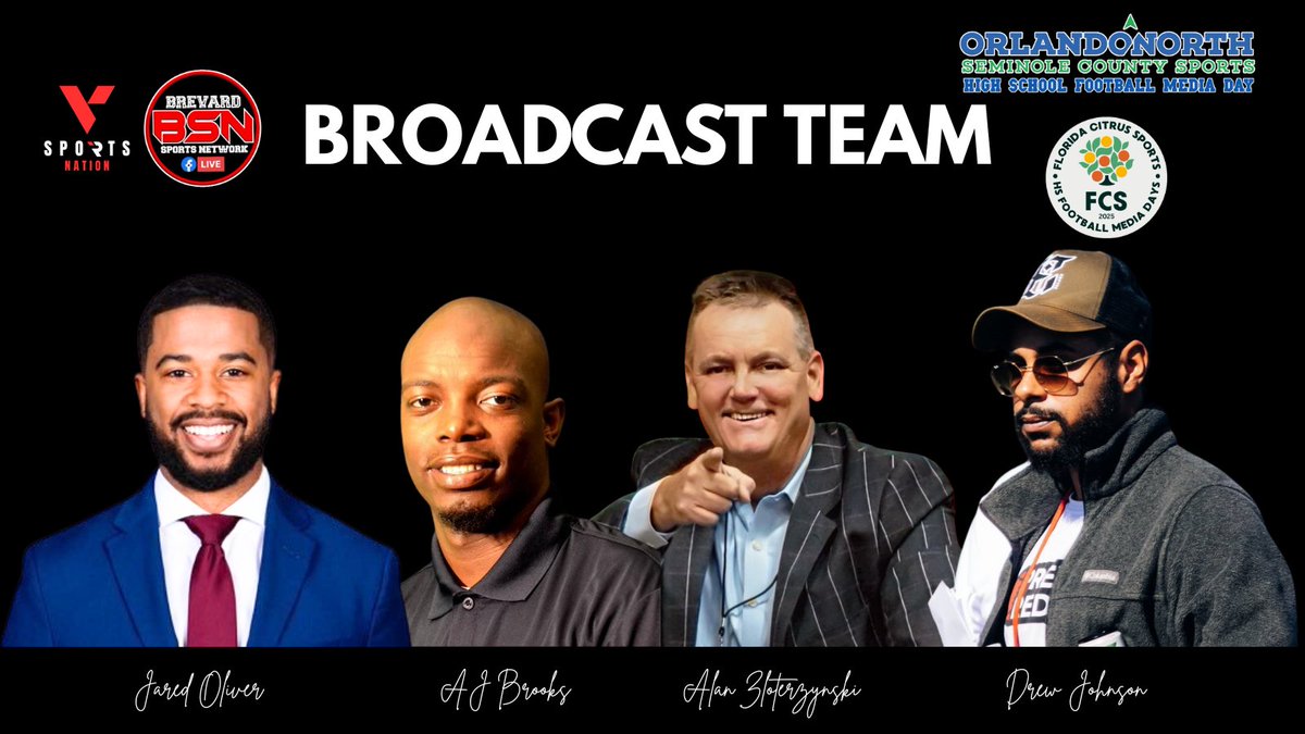 Dan LaForest 🏈 (@danlaforestfb) on Twitter photo MEET THE BROADCAST TEAM for
<a href="/PlayOrlNorth/">Play Orlando North</a> <a href="/FCSports/">Florida Citrus Sports</a> HS FOOTBALL MEDIA DAYS MEET THE BROADCAST TEAM for
<a href="/PlayOrlNorth/">Play Orlando North</a> <a href="/FCSports/">Florida Citrus Sports</a> HS FOOTBALL MEDIA DAYS
