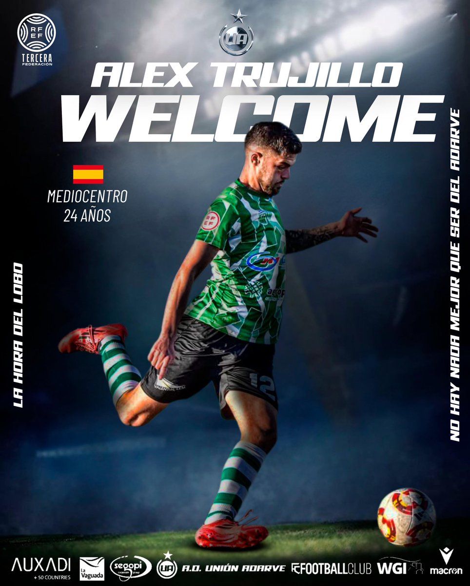 🚨 𝐅𝐈𝐂𝐇𝐀𝐉𝐄𝐒 | ¡Tenemos otro fichaje!

👋🏼 Alex Trujillo recala en el Unión Adarve tras lograr el ascenso a 2RFEF con el CD Quintanar del Rey

🐺 ¡Ojalá vuelvas a lograrlo con la rojinegra!