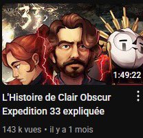 Likywind1's tweet image. Merci @NakaStream pour cette vidéo que je viens de finir après avoir terminé le jeu c’était giga intéressant même si j’ai pleuré une 7ème fois jpp 😭 C’était génial Clair Obscur GOTY 2025 ou rien
