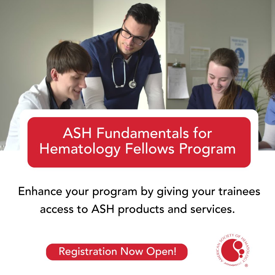 ASH_hematology's tweet image. Set the tone for a successful fellowship year.
The ASH Fundamentals for Hematology Fellows (FHF) program helps fellows build core knowledge, prep for boards, and access essential ASH resources from the very start.
Enroll now: ow.ly/6oZZ50Wqbg3
#Hematology #MedTwitter