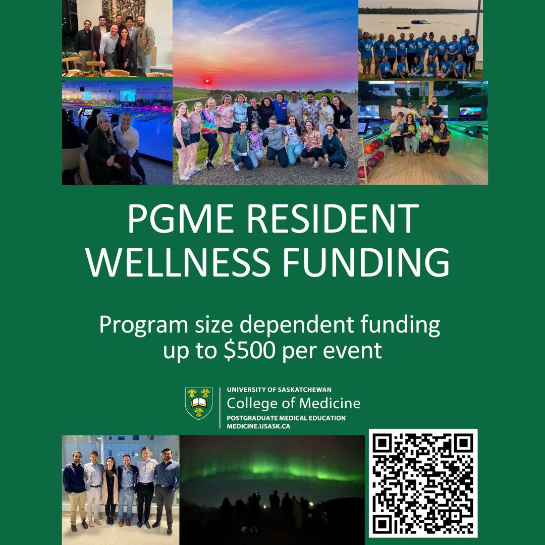 USASK_PGME's tweet photo. PGME Wellness Event Funding Available!

Looking to host a fun and engaging event for your program? Program size-dependent funding is available each academic year — up to $500 per event!

Access the PGME Wellness Event Funding Request Form from the link in our bio. https://t.co/PG6pFowr4G