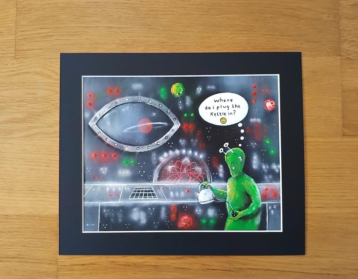 acmart21.etsy.com/listing/433414…

Available by clicking link above or visit my etsy shop: acmart21.etsy.com

#Painting #art #artist #illustrator #space #fun #humour #kettle #alien #buyart #artforsale #artbytrtist #etsy #etsyseller