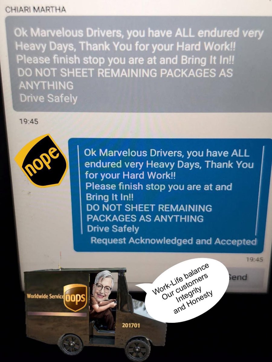804_local's tweet image. Long Island NY.
F::ck the customers.
Don’t hire and staff your operations.
Nothing to see here. @CarolBTome @UPS