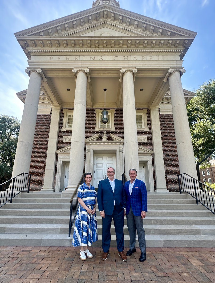 rdmersey's tweet image. Feeling inspired after @JCHartzell and I met with Dean Bryan P. Stone and @PerkinsSMU leadership team—their dedication to delivering world-class theological education is shaping the next generation of leaders. We are honored to support our faculty and staff who continue to…