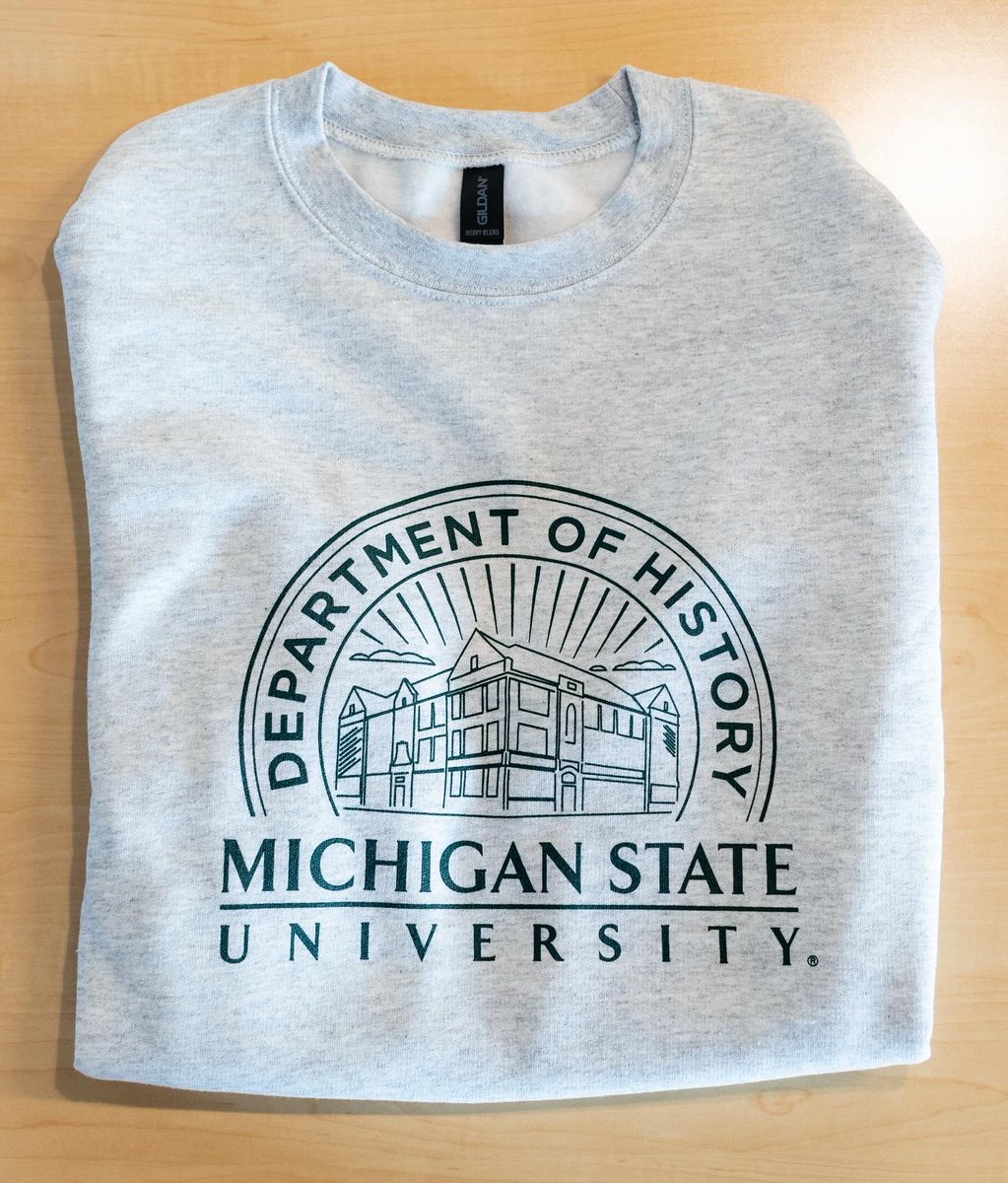 MSU_HistoryDept's tweet image. We love when students, faculty, and staff rep the Department! Get your #MSUHistory merch before fall classes start 😎

shop.msu.edu/collections/ms…