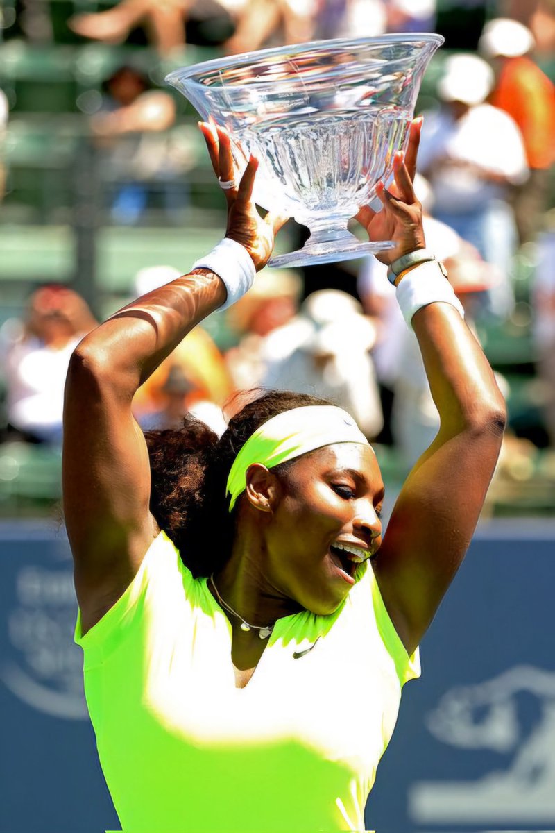 July 15, 2012

Eight days after winning Wimbledon, [1] Serena Williams won her second straight Stanford title after defeating CoCo Vandeweghe 7-5, 6-3.

43 of 73. 🏆🏆
