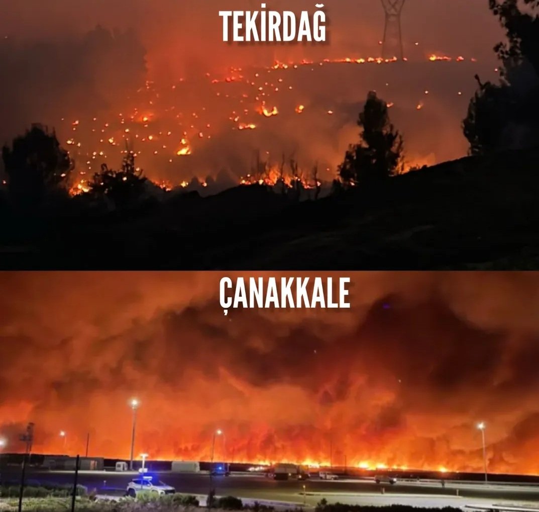 Sözün bittiği yer ;
#TekirdağYanıyor 
#ÇanakkaleYanıyor