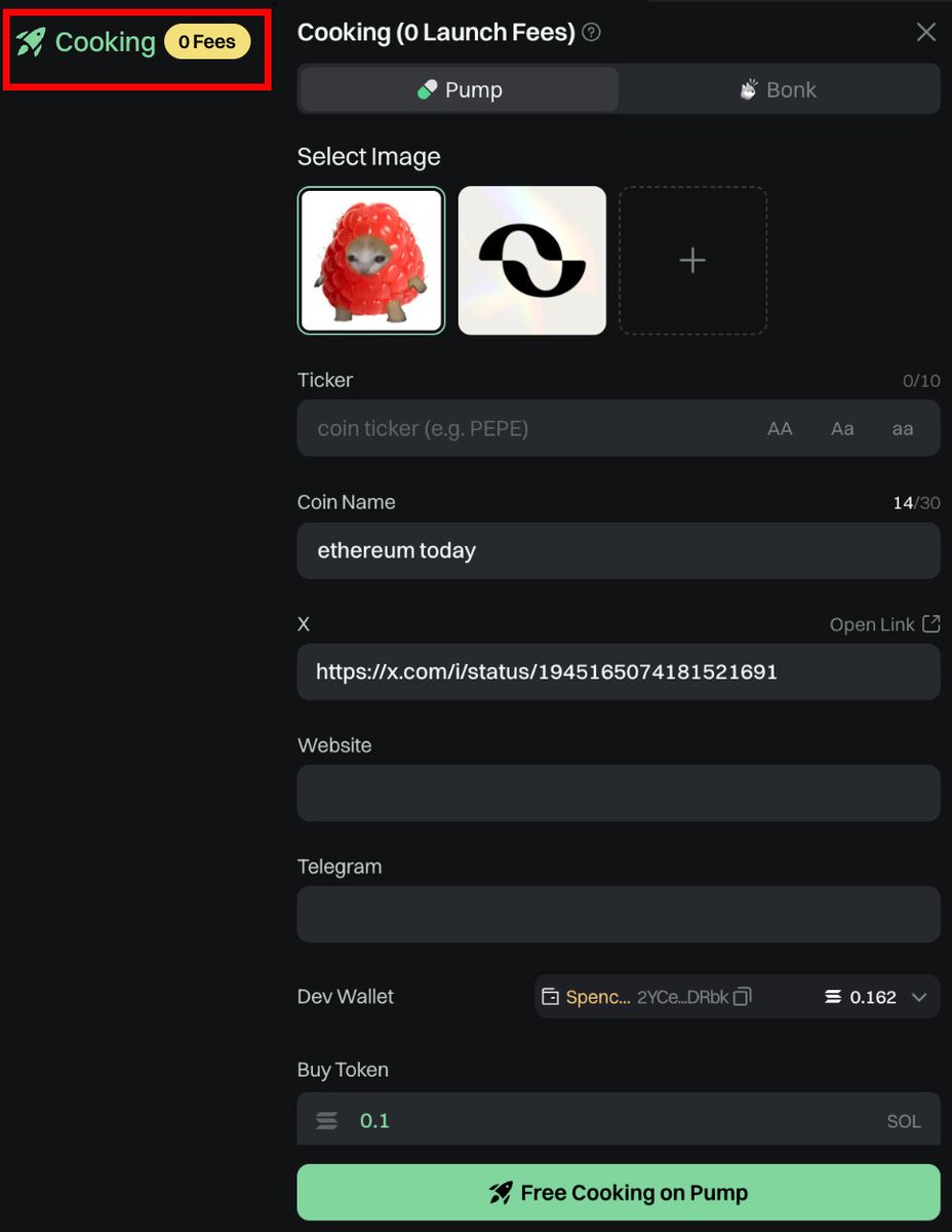 🌈 GMGN Update - Cooking with 0 fees - Tracking trending news and create  your coin instantly, GMGN Charges 0 token launch fees