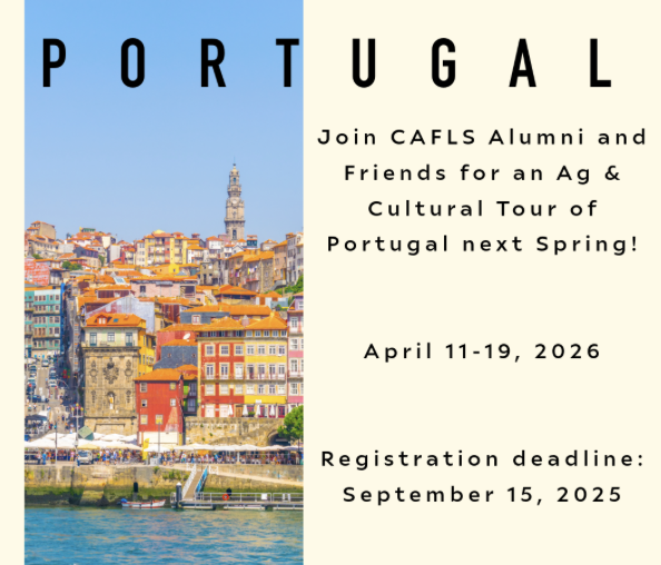 ClemsonCAFLS's tweet image. Only 2️⃣ months remain until the registration deadline for the @ClemsonCAFLS Alumni Ag &amp;amp; Cultural Tour! ✈️

We hope you will join us in Portugal next April! 🇵🇹

Register Now 👉 form.jotform.com/250696377256166