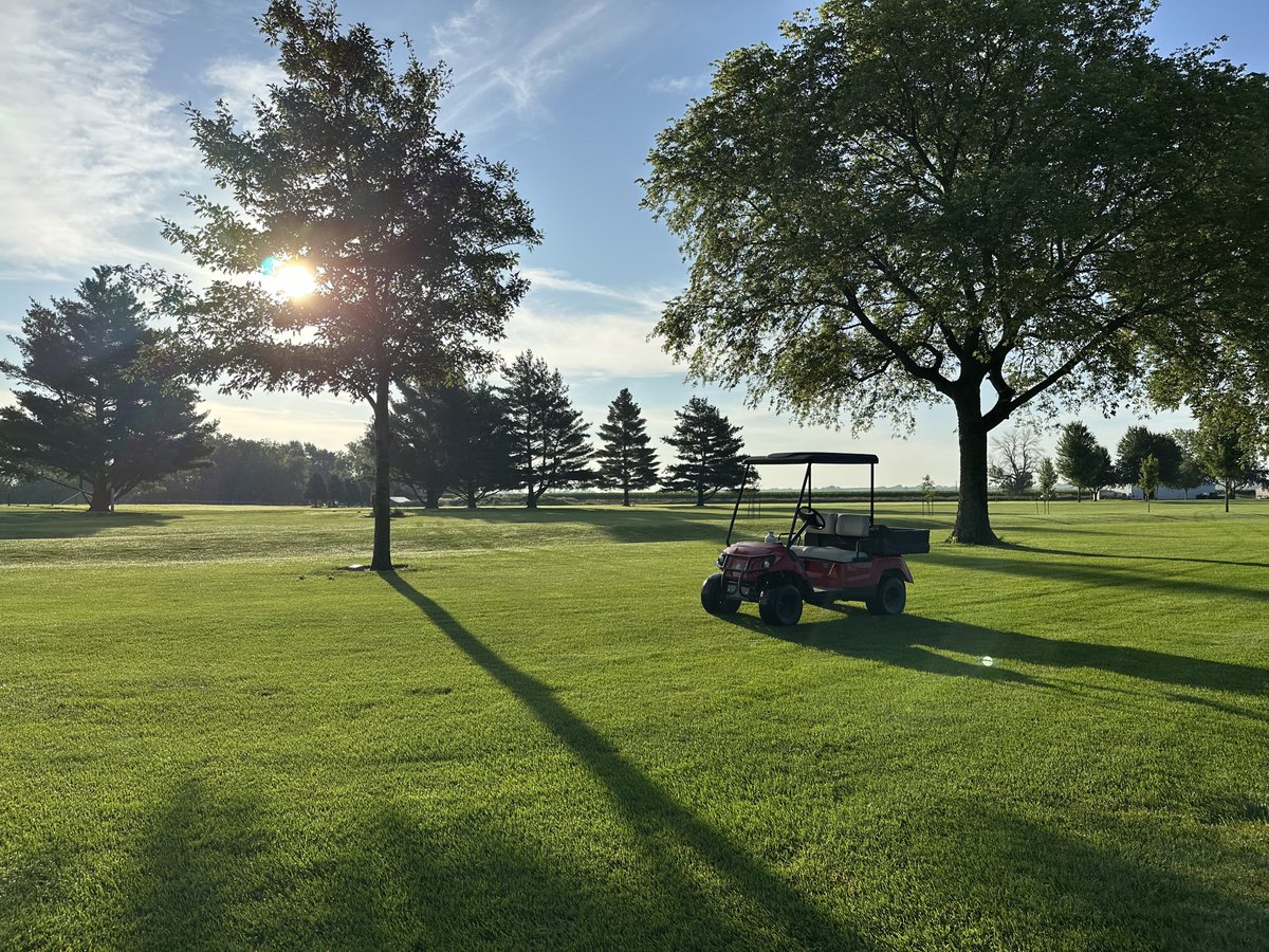 GcsaIowa's tweet image. Another great day to check out some courses on the western side of the state! Thanks to Heath at Logan-Missouri Valley, Jayden at Audubon, and Brandon at Lake Panorama for the tours! We missed Crystal at Harlan but still made a quick visit!