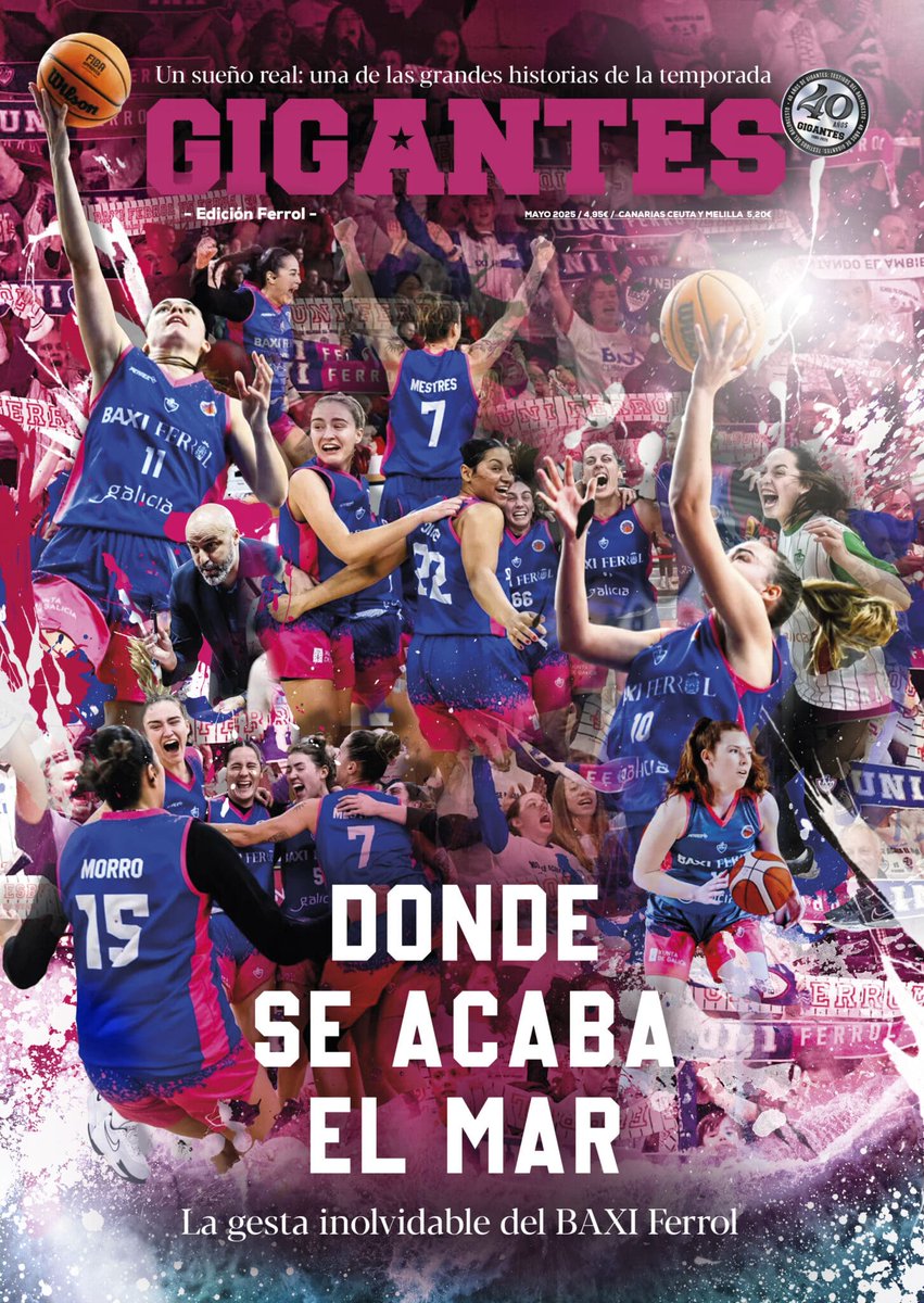 🩷Una de nuestras portadas favoritas de esta temporada que acaba de terminar

La historia de <a href="/UniFerrol/">Baxi Ferrol</a> fue inolvidable, y lo reflejamos con este número que todavía se puede conseguir aquí: gigantes.com/tienda/hemerot…