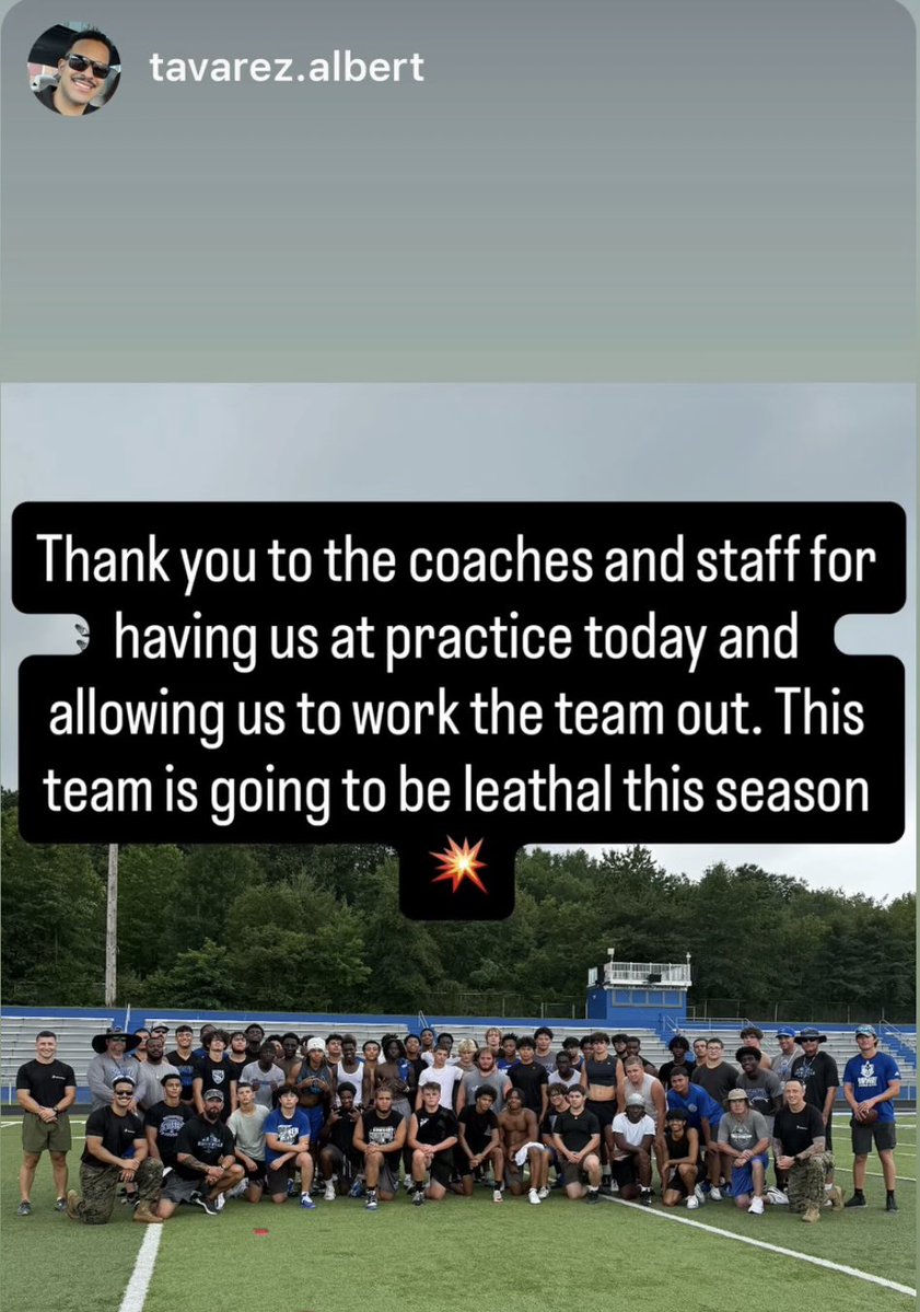 @SWMHS_Football (@swmhs_football) on Twitter photo What a great day at Sayreville War Memorial high school! We were honored to have the <a href="/USMC/">U.S. Marines</a> come to put our boys though an amazing workout! The boys learned about the importance of team work, leadership and mental toughness! We can’t thank the <a href="/USMC/">U.S. Marines</a> enough for coming!
🇺🇸🇺🇸✈️💣🔥 What a great day at Sayreville War Memorial high school! We were honored to have the <a href="/USMC/">U.S. Marines</a> come to put our boys though an amazing workout! The boys learned about the importance of team work, leadership and mental toughness! We can’t thank the <a href="/USMC/">U.S. Marines</a> enough for coming!
🇺🇸🇺🇸✈️💣🔥