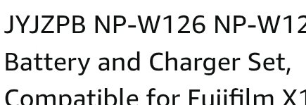 Yes Amazon, i definitely want this sponsored "yjzpb" battery that will probably burn my house down rather than the official Fuji battery I searched for.