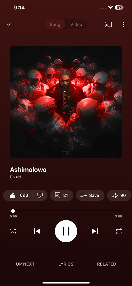 1eskobarz's tweet photo. GOD!!! 
ASHIMOLOWO IS THAT SONG!!! 
WHAT DID BNXN LACE N THAT TRACK?!!😭 https://t.co/khbCcTGeWy