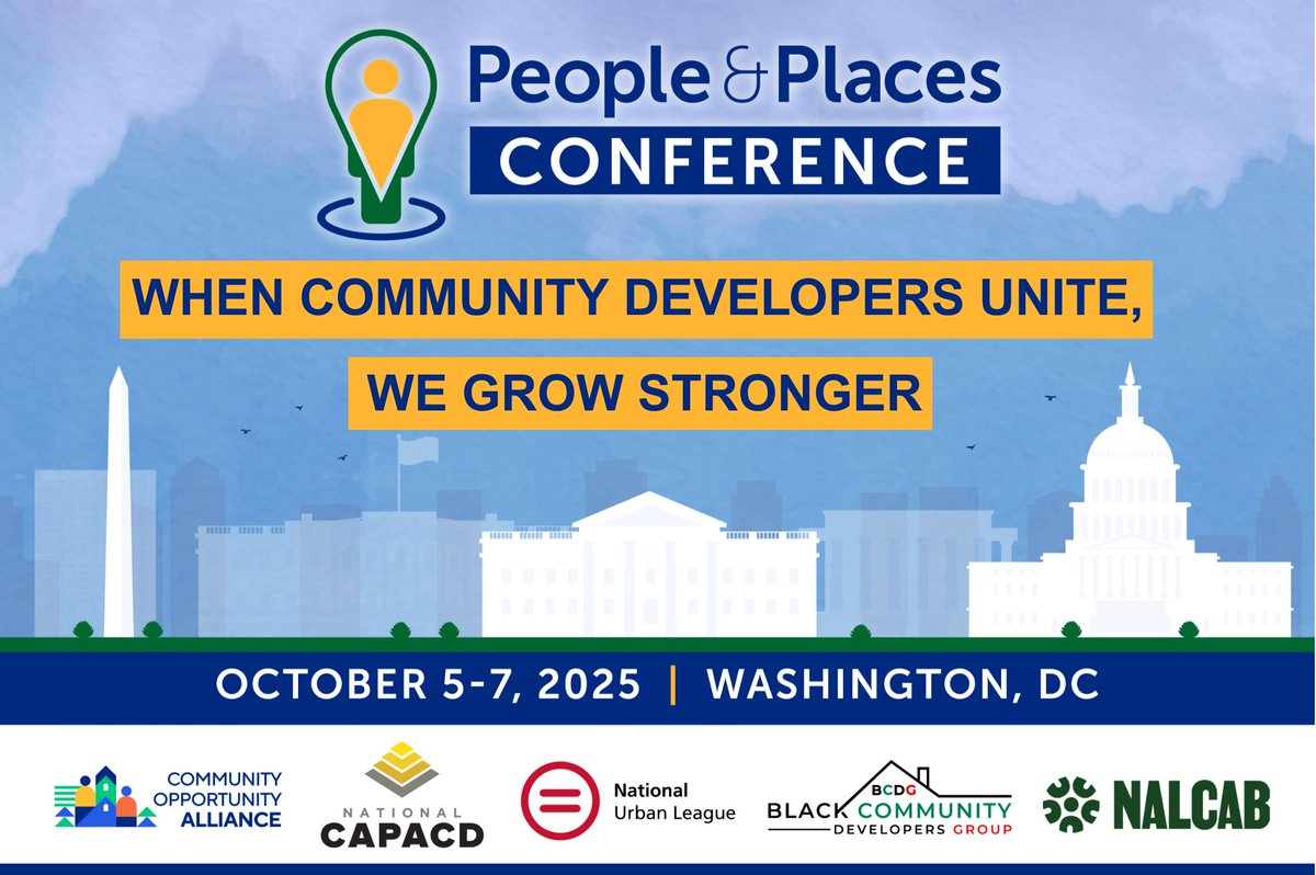 CEDAMinfo's tweet image. Five national networks are hosting the People & Places Conference and Capitol Hill Day, October 5-7 in Washington, D.C.
Learn more and register by August 15 for early-bird savings! ow.ly/7k2l50Wq4FU