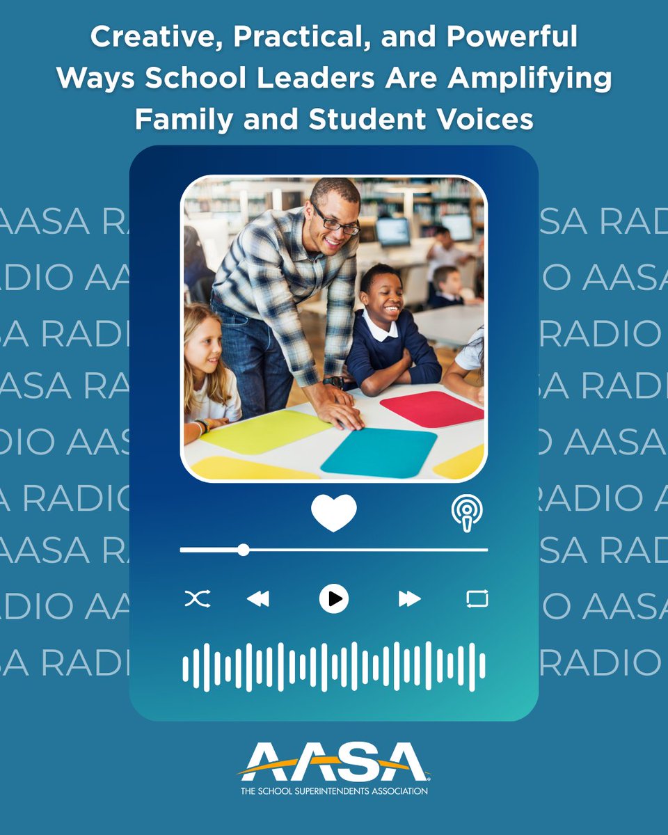 AASAHQ's tweet image. AASA President @DLawSuper leads an inspiring conversation with education leaders @denisecubana, @ederkjoseph, and @DrSylviaLeads on how schools can build trust, elevate feedback, and center families and students as co-creators in learning. 💬
🔗 Listen now:…