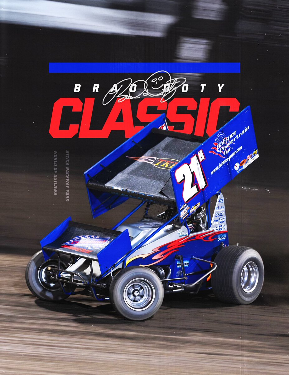 Brady Bacon (@bradybacon) on Twitter photo Keep the week rolling tonight with the Brad Doty Classic at <a href="/atticaracewyprk/">Attica Raceway Park</a> with the <a href="/WorldofOutlaws/">World of Outlaws</a> ! Keep the week rolling tonight with the Brad Doty Classic at <a href="/atticaracewyprk/">Attica Raceway Park</a> with the <a href="/WorldofOutlaws/">World of Outlaws</a> !