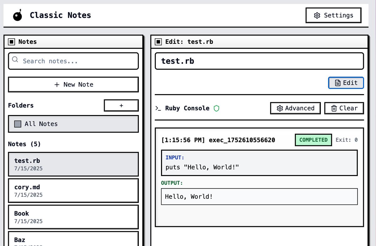 Took five minutes to add sandboxed code execution with <a href="/daytonaio/">Daytona</a>. So ridiculous. I am drunk with power. You should be too.