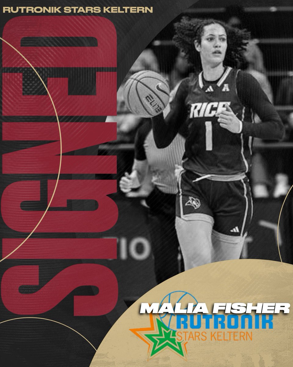 <a href="/HebronGBB/">HebronGBB</a> alum alum Malia Fisher has signed a pro basketball contract with German club Rutronik Stars Keltern of Germany’s premier women’s basketball league! (DBBL) Malia was most recently earned a first-team All-AAC selection as a senior at Rice University!
Congrats Malia!