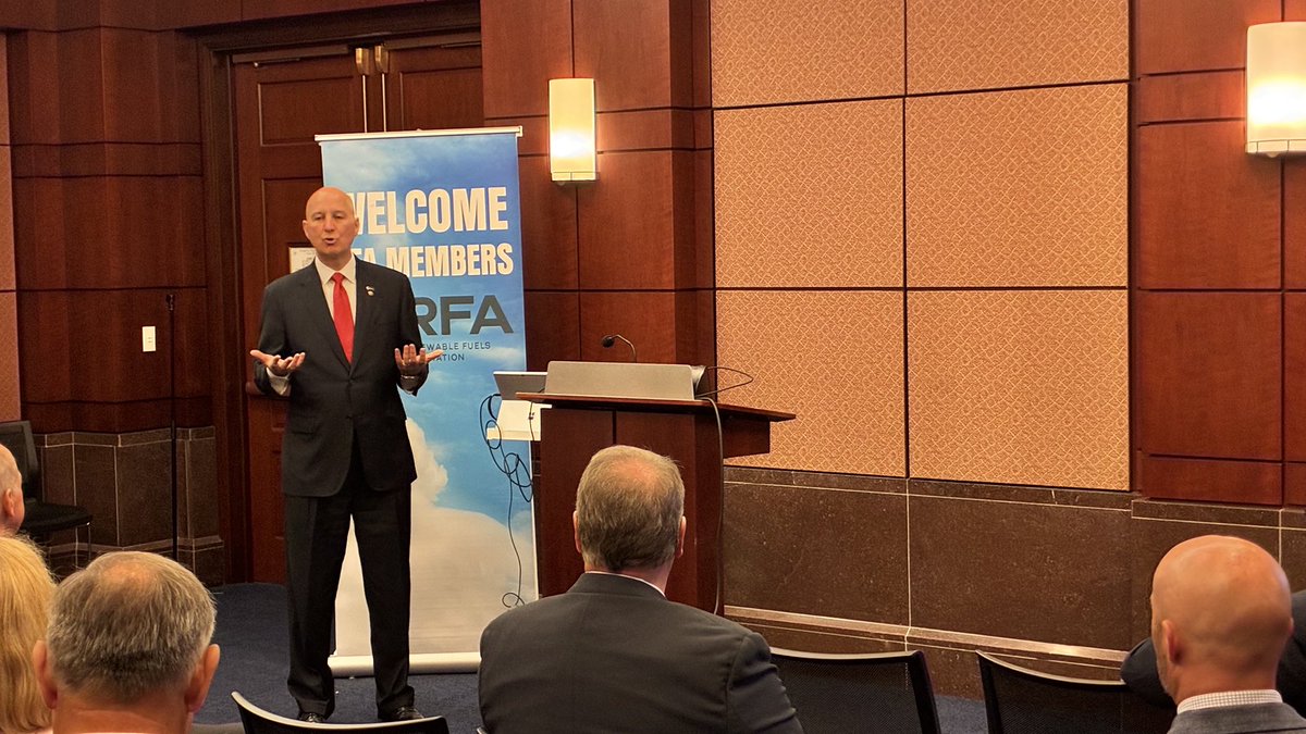 EthanolRFA's tweet image. As governor of Nebraska and now as one of its senators, @SenatorRicketts has been a strong supporter of ethanol. Thank you for your time today!