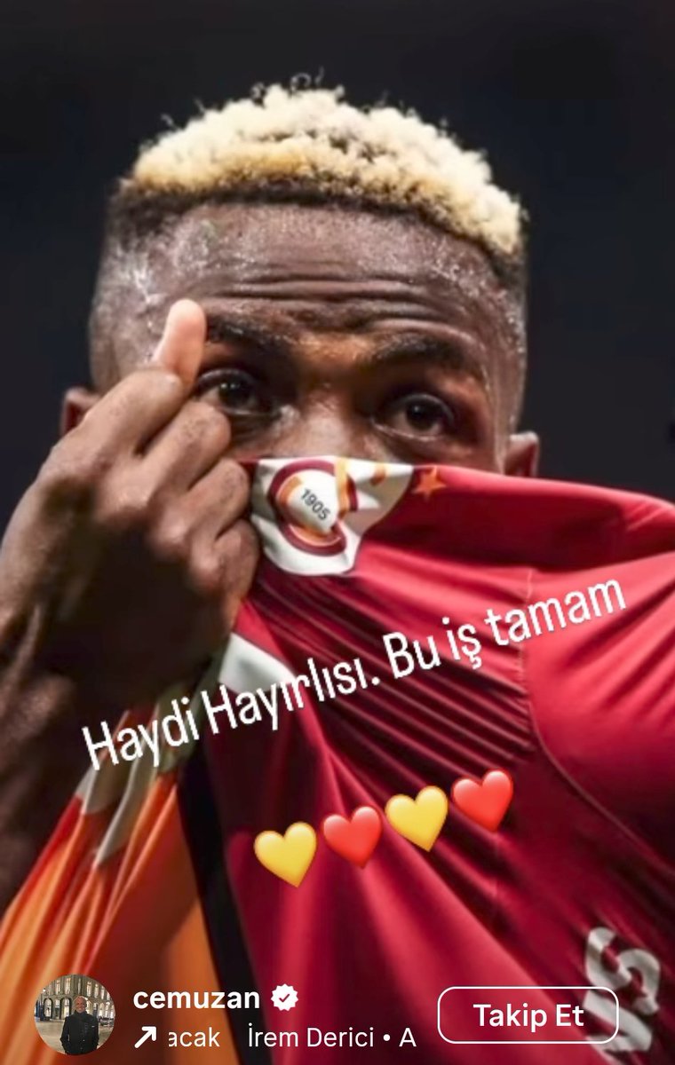 Cem Uzan'ın paylaşımı: "Haydi hayırlısı. Bu iş tamam. 💛❤"