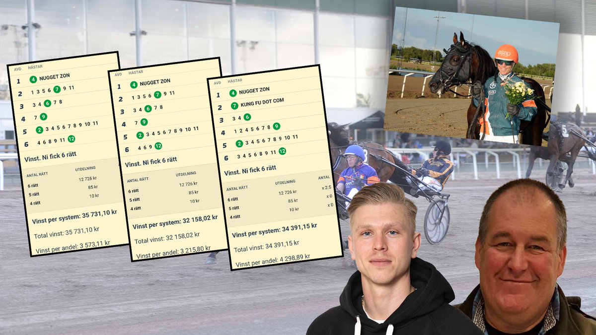 ÖVER 100.000:- INSPELAT AV BERGMAN &amp; KÅRVALL! 🤑

Smack!!! 3 system in till Högkvarteret denna tisdag där Oliver &amp; Thomas la grunden redan i inledningen med Nugget Zon 👊

Snygga kuponger grabbar, nu laddar vi för V86 🥳

RYGGA OSS HÄR – ATG.se/hogkvarteret