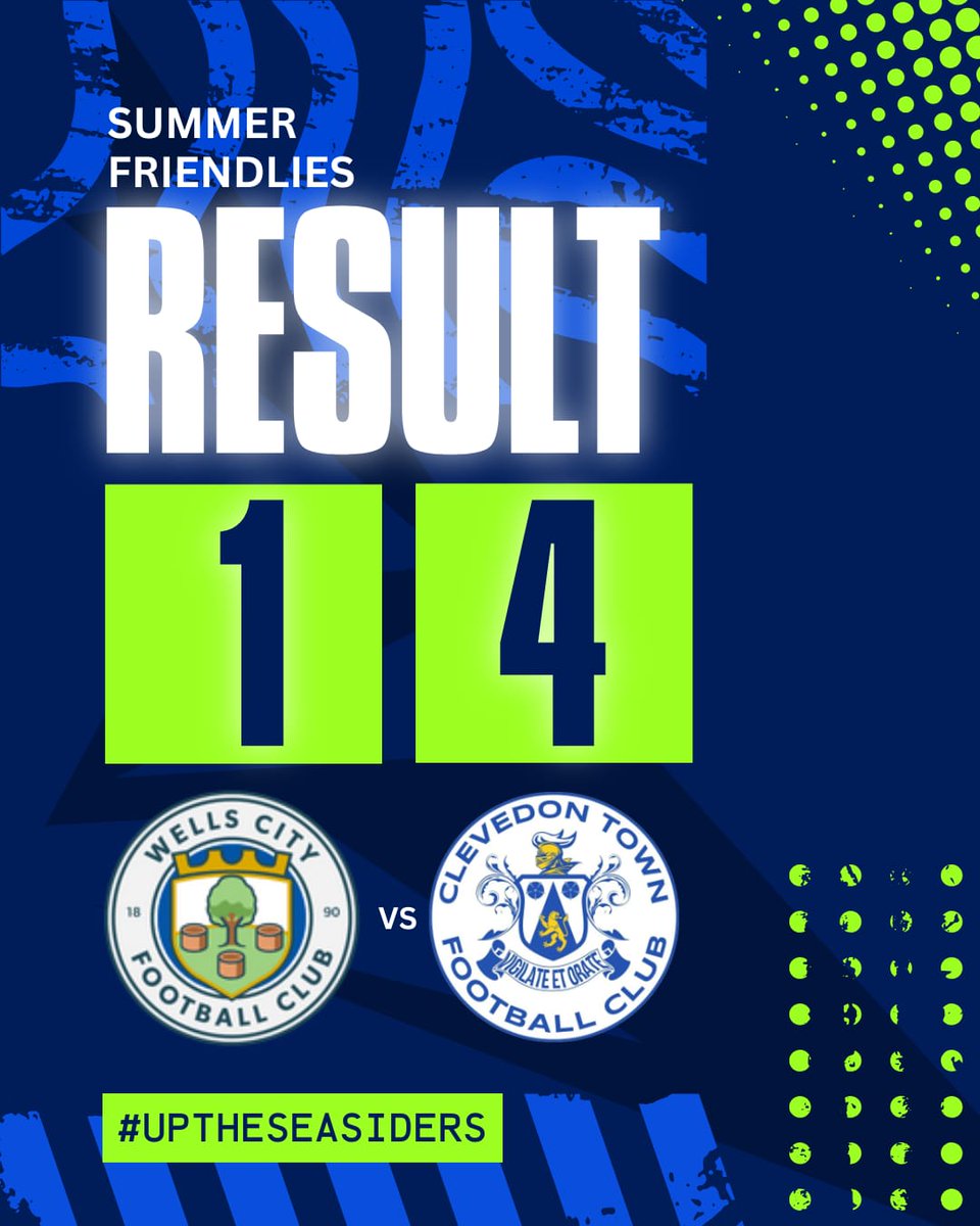 Goals from Olly Sully on 5 minutes, Callum Kingdon on 60 minutes, Henry Westlake on 79 minutes and Luke Osgood on 88 minutes.  Wells replied with a penalty on 65 minutes.

Thanks to Wells for their hospitality and good luck for the season.