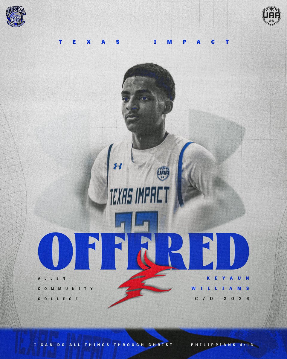Congratulations to 2026 Guard Keyaun Williams on picking up his 1st offer from Allen CC. He is known for scoring but has been persistent and consistent defending and scoring at High-Level this Spring &amp; Summer. #TIFAM #ELEVATE <a href="/Texasimpact413/">Texas Impact 4:13</a> 

This week GASO &amp; Main Floor Series