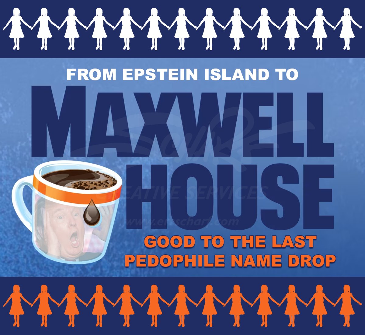 emscharf's tweet photo. "Trust me, folks! From the INFAMOUS BLACK LIGHT SPECIAL, err, #JeffreysJet to #EpsteinIsland to #MaxwellHouse, MY SUPPORTERS ARE ANGRY, err, EAGER TO BE GOOD TO THE LAST #PedophileNameDrop! Am I right? You like that?" - #KrasnovJTaco. https://t.co/lR5BZBtN6p
