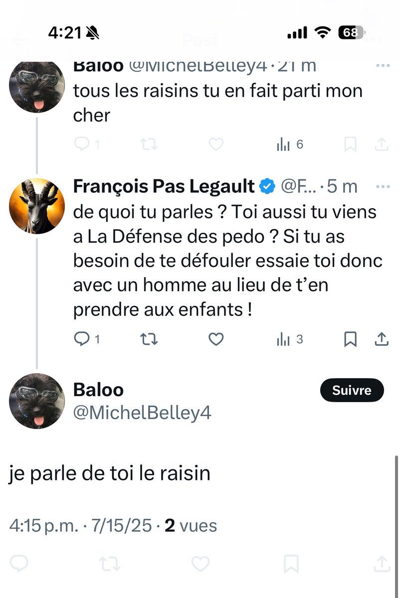 FrankPasLegault's tweet image. Quand tu dénonce la pédophilie et que les étrons viennent à leur défense, t’insultent et quand tu leur suggère de se mesurer à un homme au lieu de s’en prendre à des enfants ils t’insultent et te bloquent avant que tu ne puisse répondre.
Merci au PCQ et leur candidate pour…