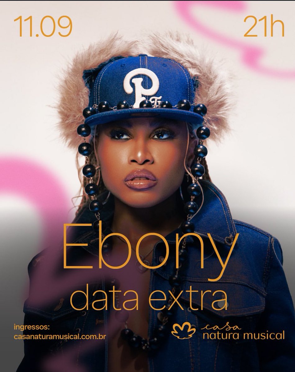 centralebony's tweet image. TEM DEMANDA! Ebony terá data extra em show na Casa Natura em SP, a data extra será dia 12/09, corra pra comprar seus ingressos!