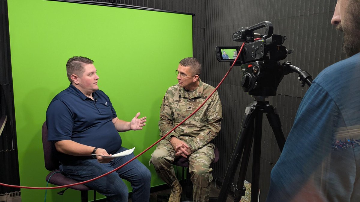 OhioBroadcaster's tweet image. Last stop of the day along our OAB member station visits with the @ArmyGuardOhio: @AVCRadio in Cambridge! Shout out to everyone for taking the time to host us today! #OhioBrodacsters