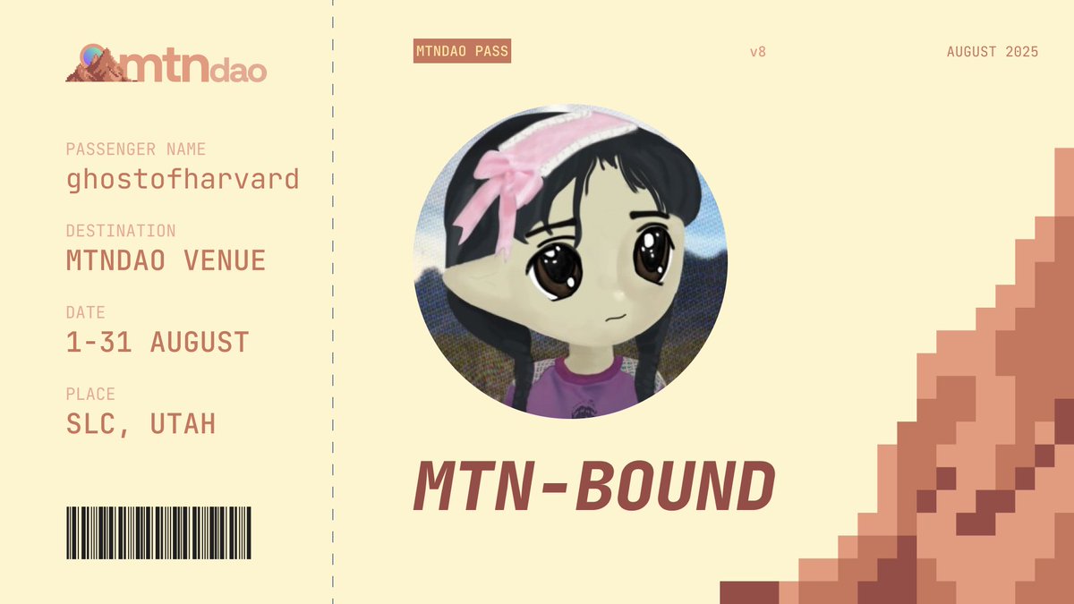 ghostofharvard's tweet image. aurafarming at @mtndao