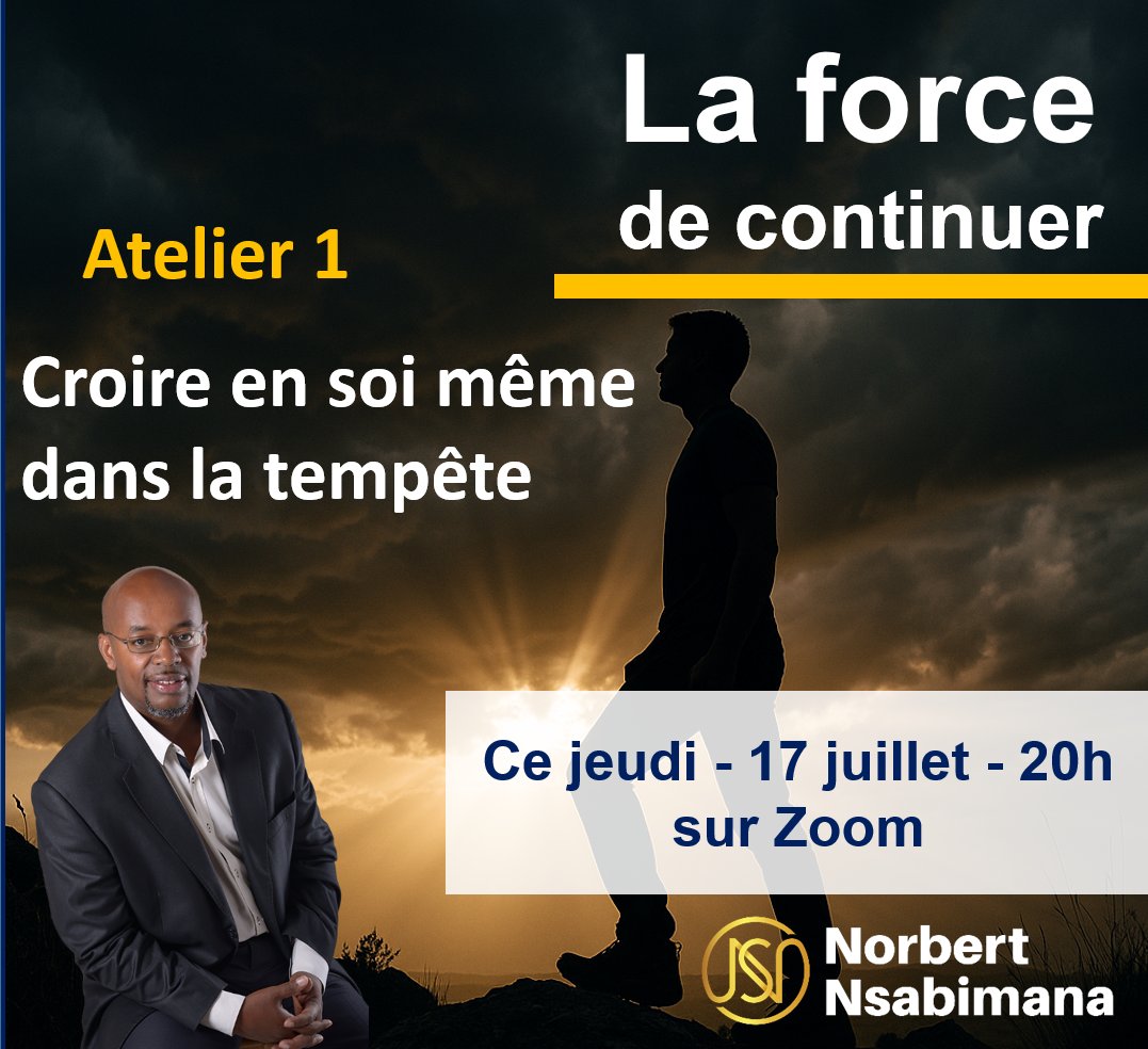 norbertnsabima's tweet photo. Coucou à toi,
Tu sais, même les plus forts ont besoin d’un moment pour reprendre leur souffle.
Tu tiens toujours debout, même quand tout s’effondre… et je trouve ça admirable.
Ce jeudi 17 juillet à 20h, j’anime un atelier en ligne :
CROIRE EN SOI, MEME DANS LA TEMPETE
On sera juste une petite quinzaine, et il reste 4 places.
C’est 30 €, et tout est pour notre projet Village de la Résilience.
Le lien est en commentaire. Si tu te sens appelé, je serai heureux de t’y voir.
Merci d’être là, d’une façon ou d’une autre.

hashtag#BienÊtre
 hashtag#PrendreSoinDeSoi
 hashtag#Transformation
 hashtag#Accompagnement
 hashtag#Solidarité
 hashtag#Changement
 hashtag#ForceIntérieure
 hashtag#Motivation
https://t.co/RhOeiYhysQ