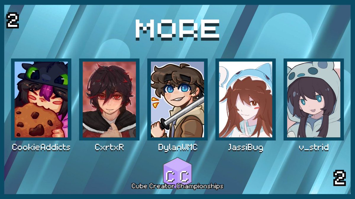 CubeChamps's tweet image. They are incredibly greedy. How could they ask for more?
Announcing "More" for Cube Creator Championships 2!
@Cookieaddicts2
@CarterCxrtxR
@DylanWood2467
@JassiBug
@strid_v
Watch them in Cube Creator Championships 2 on August 3rd at 6pm BST!