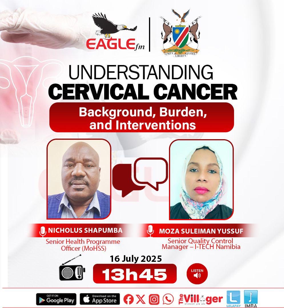 Tune In! Let’s Talk about Cervical Cancer

Join us live on Eagle FM as we unpack the burden of cervical cancer and explore life-saving interventions and solutions.
Do not miss it, your health matters!
#Tune in.Learn. Act.