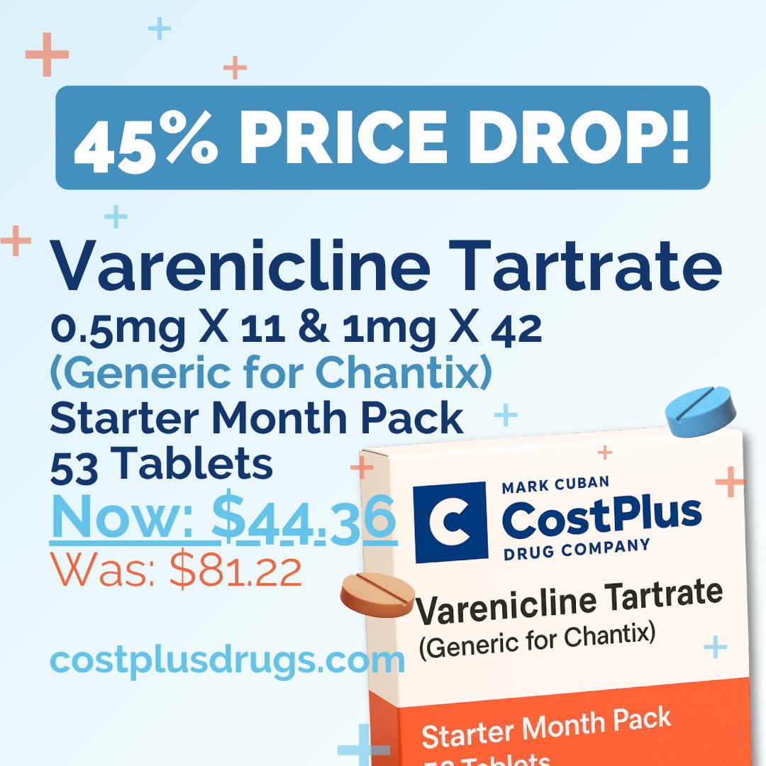 costplusdrugs's tweet image. 📣 NEW PRICE DROP ALERT! 📣
💊 costplusdrugs.com/medications/va…
✅ Zero membership fees
✅ No insurance? No problem!
➡️ Start here: costplusdrugs.com/create-account