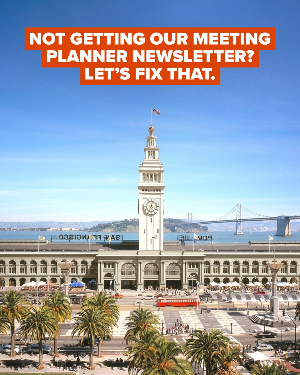 It only takes a minute! Sign up to stay up-to-date on the latest hotel deals, new experiences, and exclusive promotions—specially curated for meeting planners bringing events to San Francisco.

Sign up now: bit.ly/44qolGR

#MeetInSF #GetTheSFOutHere