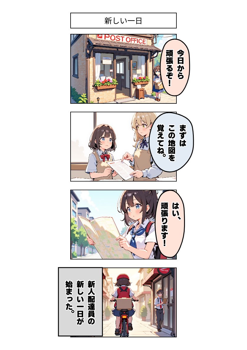 今日の4コマ:新しい一日 